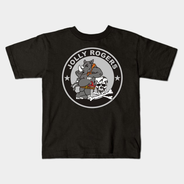 F/A18 Rhino - VFA103 Jolly Rogers Kids T-Shirt by MBK